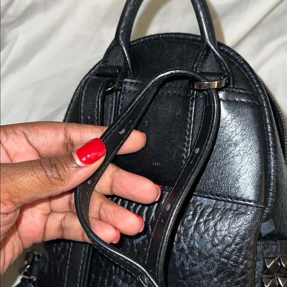 Stark Bebe Boo Side Studs Backpack In Visetos - Picture 10 of 11